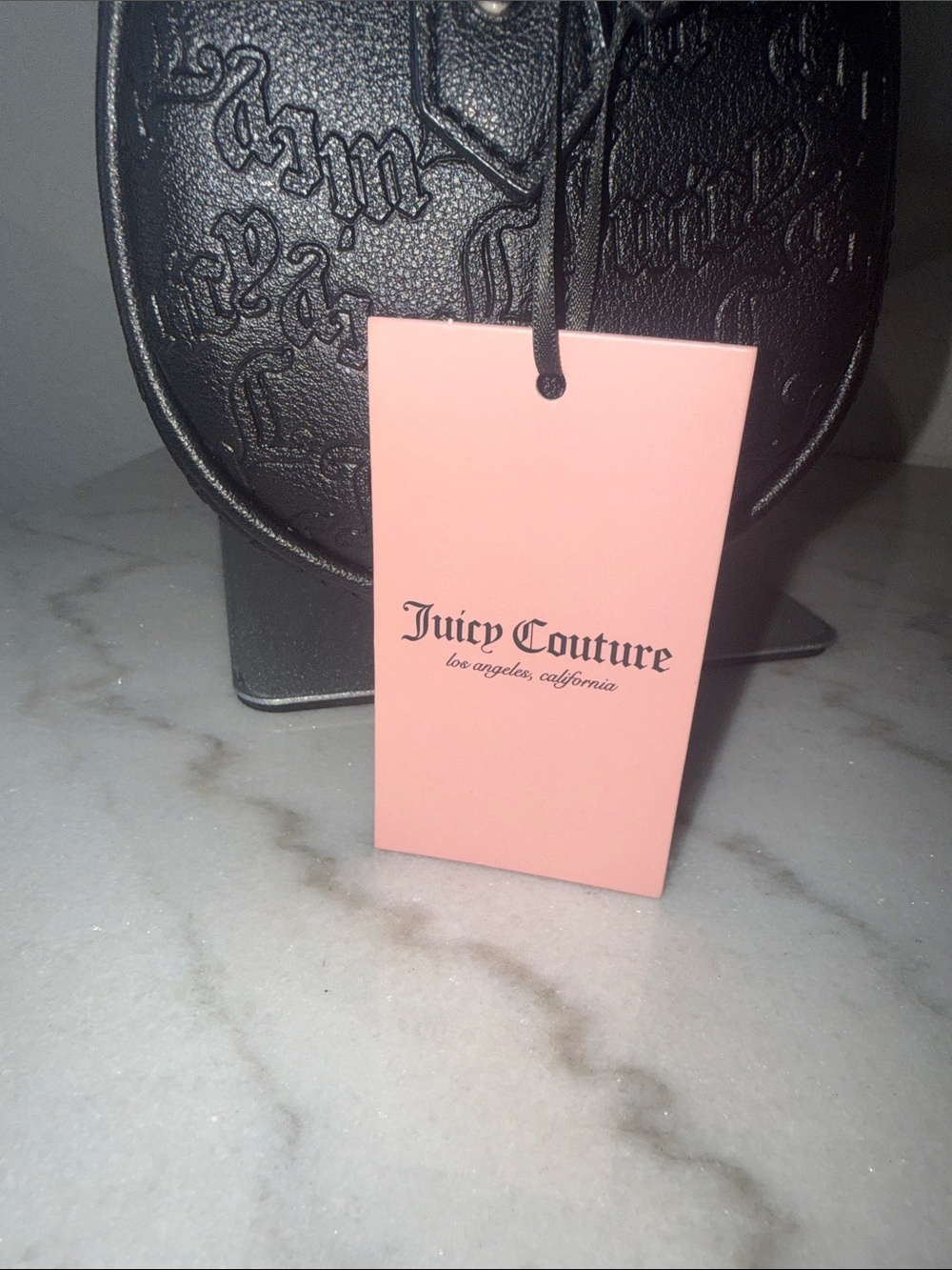 Juicy Couture String of Pearls Roll Bag / Barrel Bag-NWT!! 🖤✨ - Picture 3 of 6